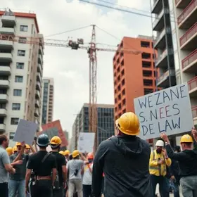 protesto construção civil João Pessoa