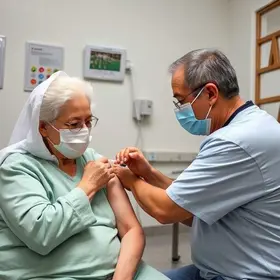 vacinação de idosos e trabalhadores de instituições de longa permanência
