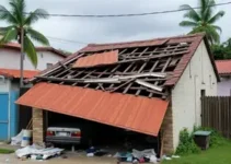 teto de garagem desaba em João Pessoa
