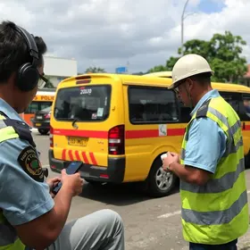 vistoria de transporte escolar em João Pessoa